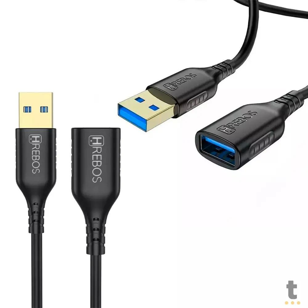 Cabo Extensor Usb 3.0 A Macho x Femea - 3 Metros Truedata